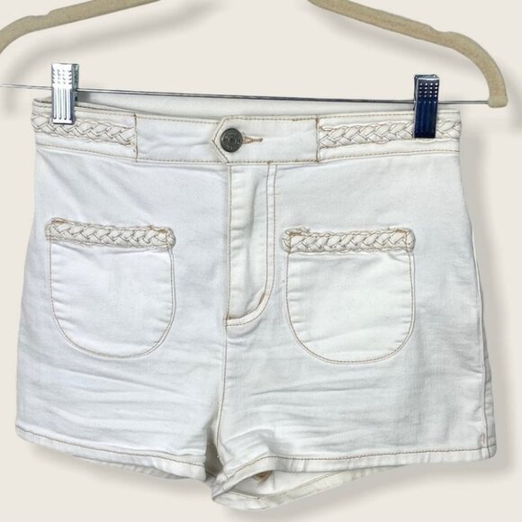 Urban Outfitters BDG Braided Pocket Pinup Shorts Size 26 High Rise Bohemian Boho - Picture 3 of 9